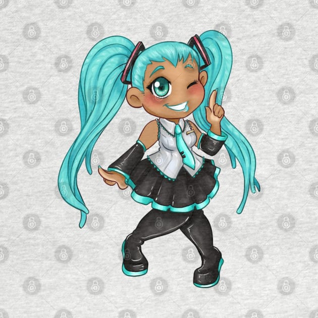 Hatsune Miku, At your service! by Bleached Kitten Inkk